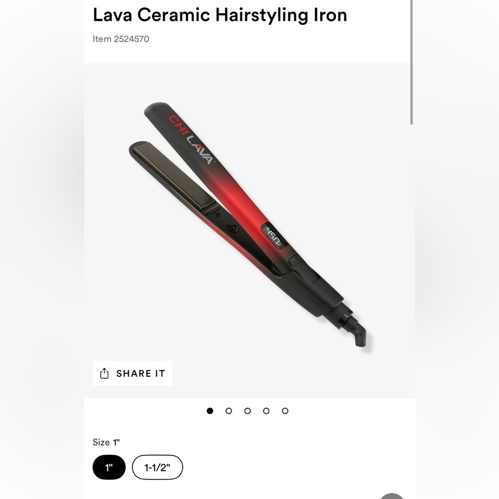 Lava Red Hair Straightener